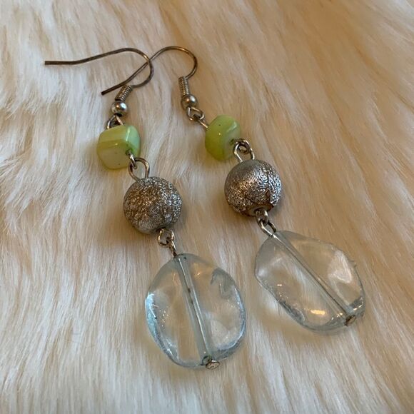 Silver Drop Earrings   - Picture 1 of 2